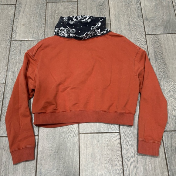 Free People James Bandana Print Pullover Adobe in Noble Adobe Size Small - Picture 6 of 6